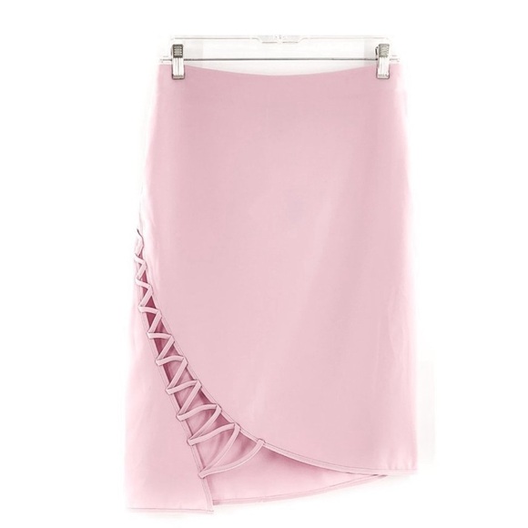 Open Ceremony Feminine Pink Pencil  Skirt with side design. - Picture 1 of 6